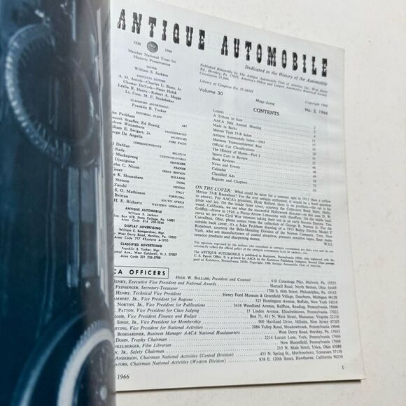 Antique Automobile 1966 Magazine  May-June Volume 30 Issue 3 - Picture 4 of 4